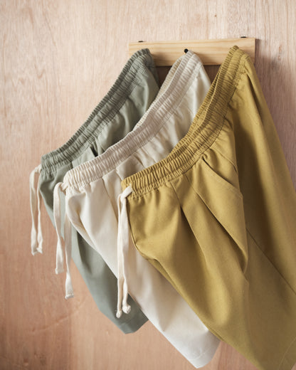 Linen Shorts Gray