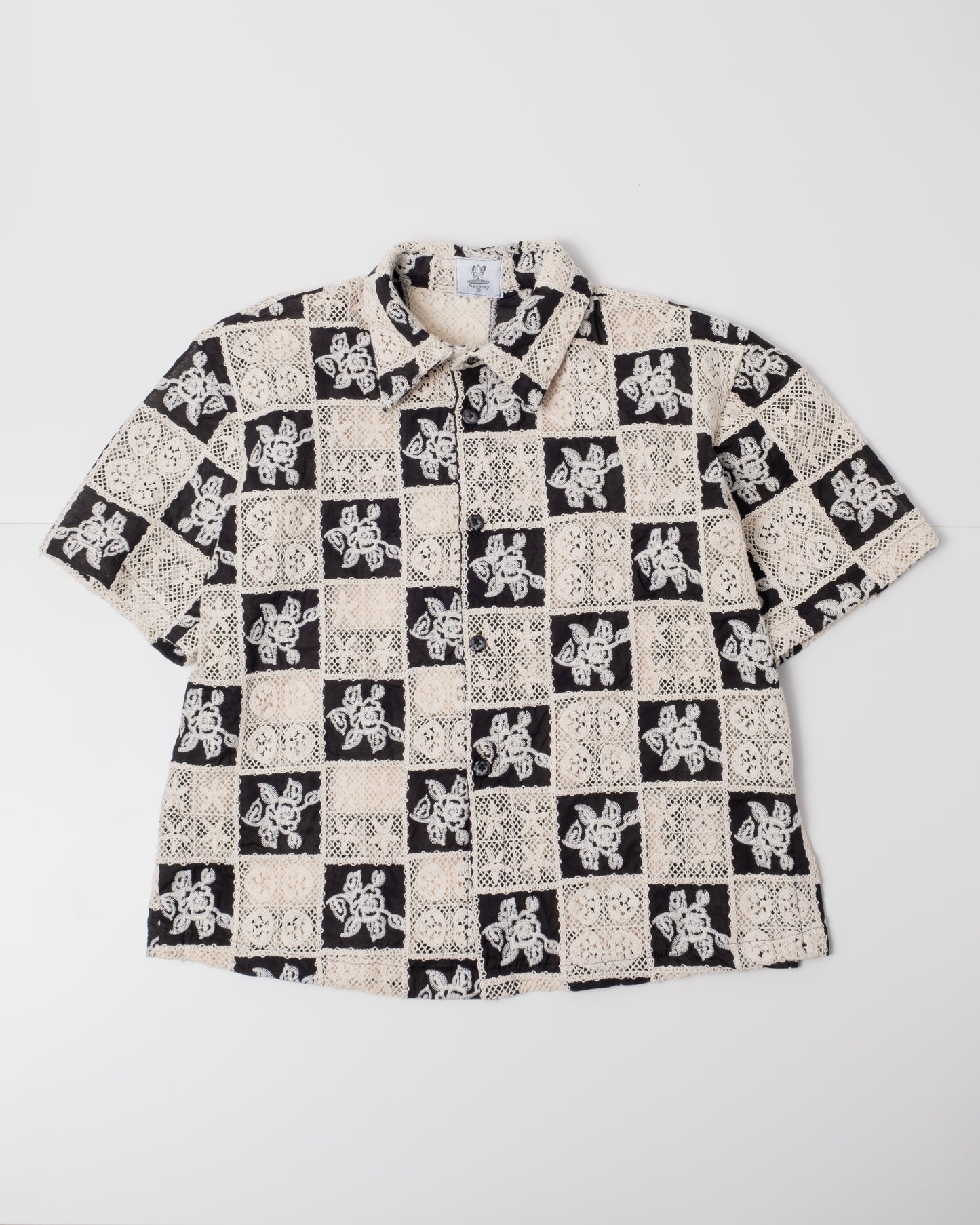 Black Patchwork Shirt