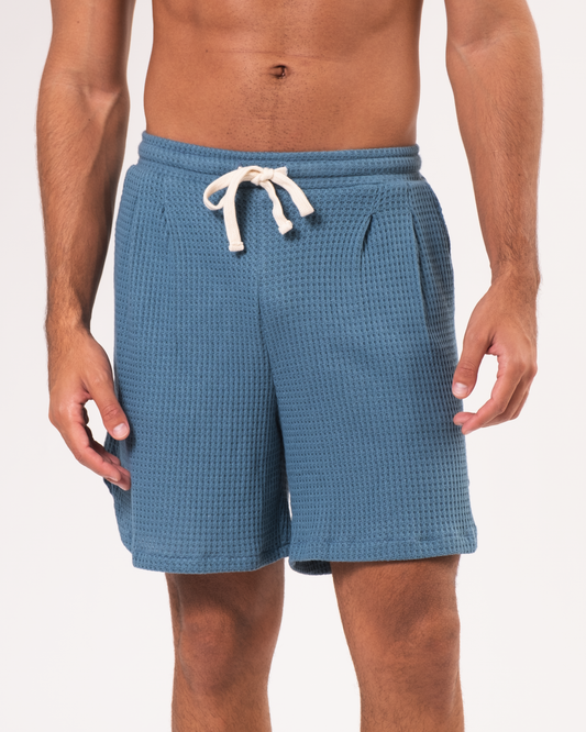 Bluegreen Waffle Shorts
