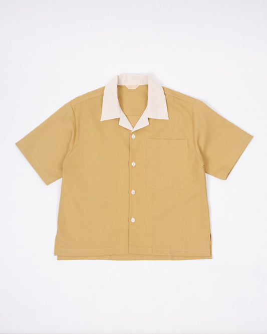 Linen Shirt Green/Cream